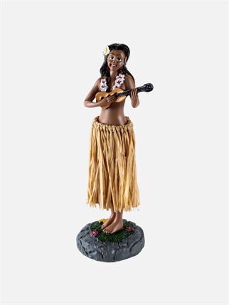 Devoted Hawaiian Hula Dashboard Girl front